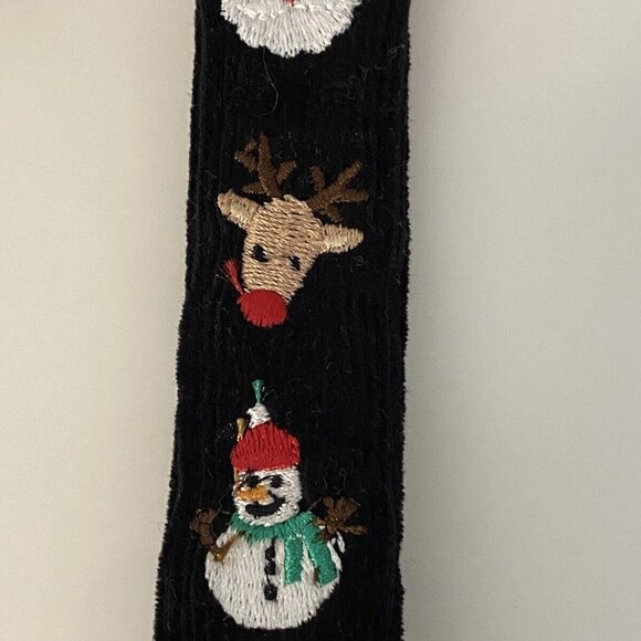 Toddlers Kids Black Suspenders Christmas Tree Santa Adjustable Clip On Y Back - Picture 3 of 16